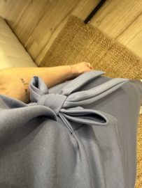 Knot short dress - blue