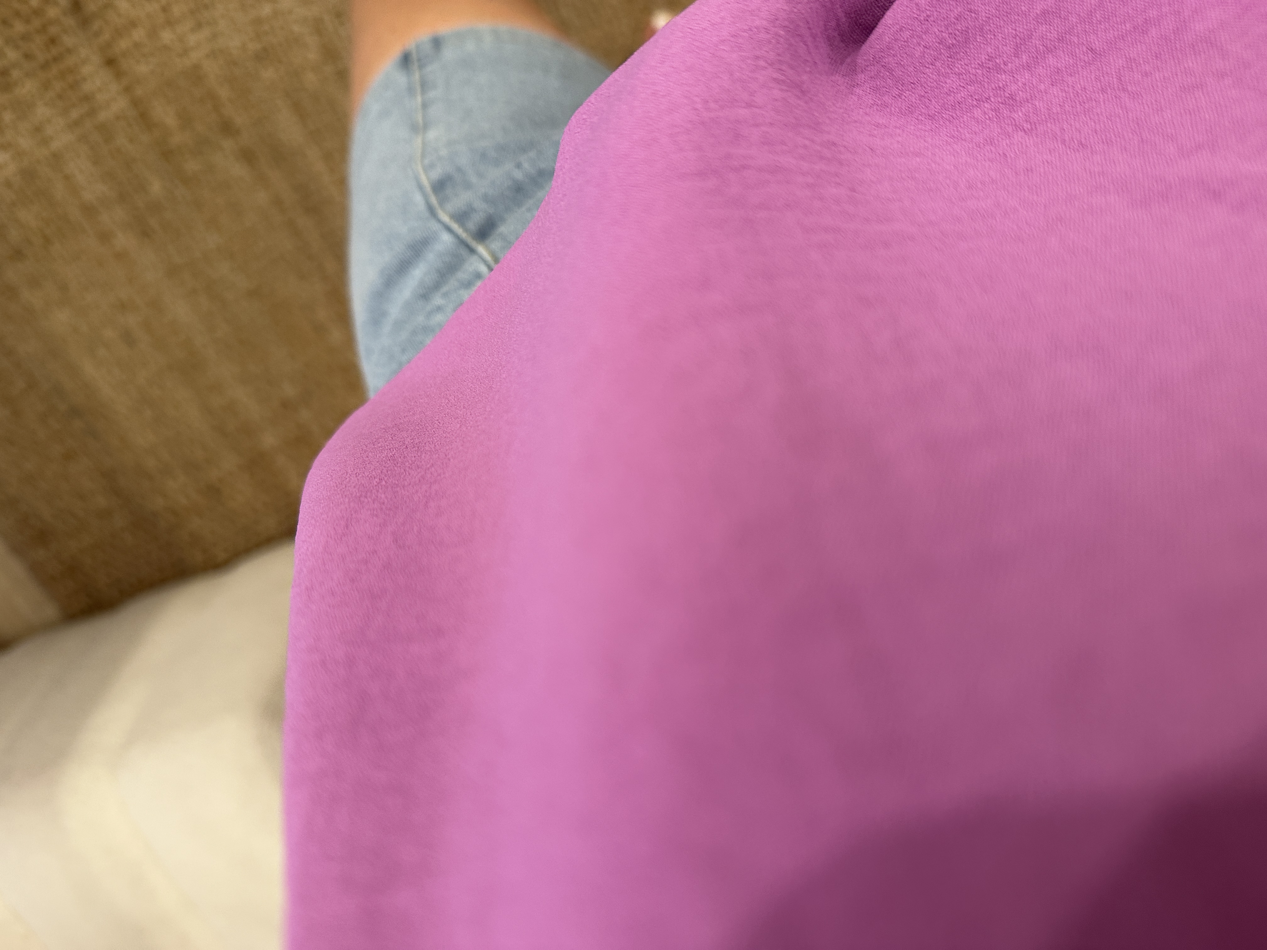 Basic V-top Azzurro - purple