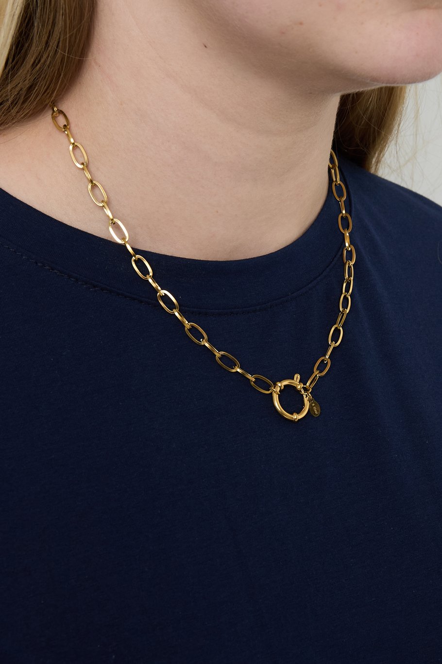 Golden knot necklace - gold