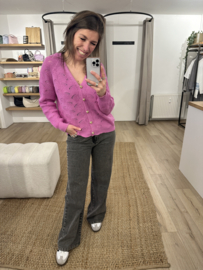 Knitted cardigan Azzurro - purple