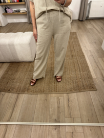 Stripe pants Azzurro - beige