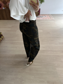 Camo barrel jeans Laulia - army green