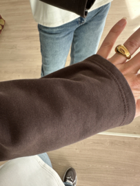 Brooklyn baseball pull - dark brown