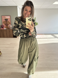 Cashmere print longsleeve - camouflage
