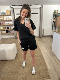Comfy short set - black