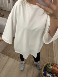 Wide longsleeve - white