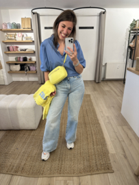 Jeans puff blouse Azzurro - blue