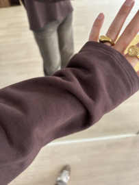Eagle sweater pull - dark brown