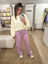 Stripe pantalon Azzurro - lila