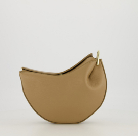 Leather cookie bag - camel