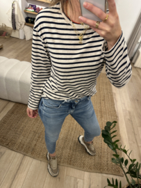 Stripe longsleeve - dark blue