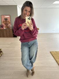 New york sweater - plum