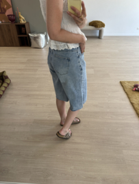 Denim jort - blue