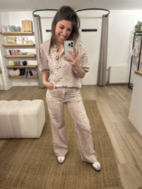 Panter puff blouse Azzurro - brown
