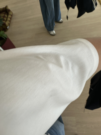 Basic butterfly elastic tee - white