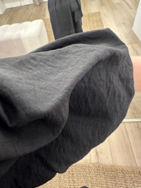 Puff pocket A-dress Azzurro - black