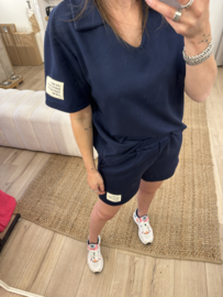 Comfy short set - dark blue