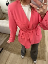 Ceintuur blazer - pink