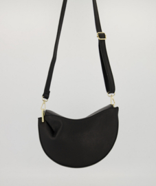 Leather cookie bag - black