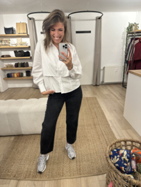 Double blouse Azzurro - white