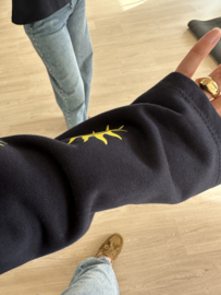 Sun sweater pull - dark blue/yellow