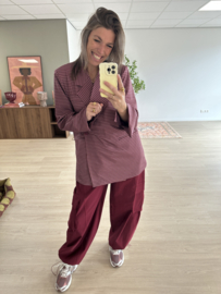 Parachut cord pants Azzurro - bordeaux