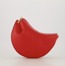Leather cookie bag - red