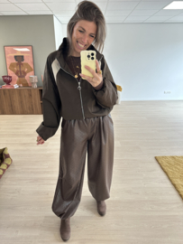 Sportive jacket Ambika - dark brown