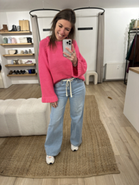Knitted pull Azzurro - pink