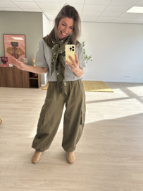 Parachut autumn cord pants - army green