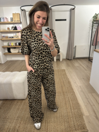 Panter wide pants Azzurro - brown