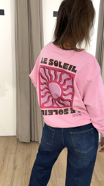 Soleil sweater pull - washed pink