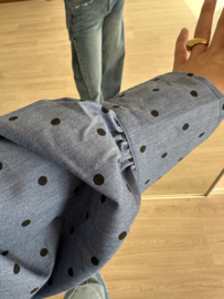 Dot bow blouse Azzurro - blue