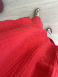 Cotton waffle set - red