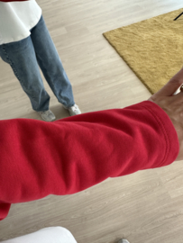 Baseball sweater pull - red