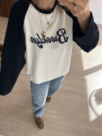 Brooklyn baseball pull - dark blue