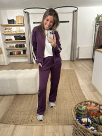 Stripe jacket Azzurro - purple