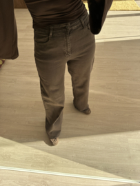 Wide leg jeans Laulia - dark brown