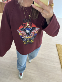 Eagle sweater pull - bordeaux