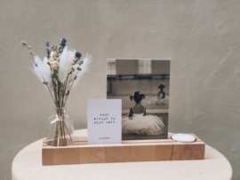 M18 MEMORY Shelf met droogbloemetjes