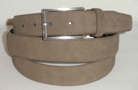 Taupe leren businessriem -047519