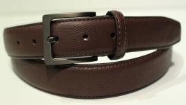 Bruin leren businessriem -046106