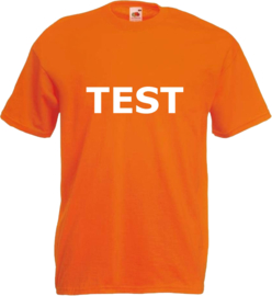 Shirt oranje TEST