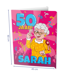 Raambord Sarah 50 jaar