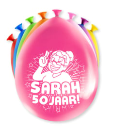 Ballonnen Sarah 50 jaar