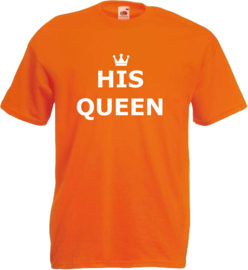 Shirt oranje his queen