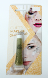 Gouden glitter make-up