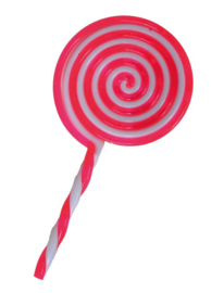 Lollipop lolly roze met wit