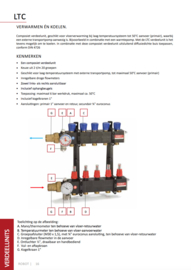 Vloerverwarming als hoofdverwarming +/- 10cm met een LTC verdeler voor verwarmen en koelen