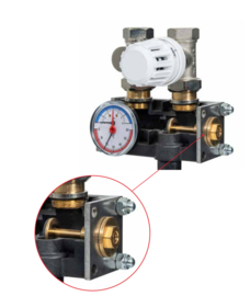 11 groeps Hybride vloerverwarmingsunit +/-110 m2 10 cm hartafstand als hoofdverwarming: Let op vanaf prijs!!!